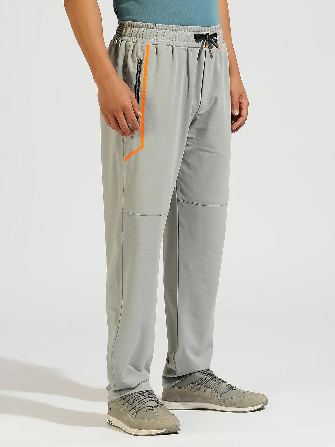 Wanderer Zip Pocket Grey Joggers - Image 3