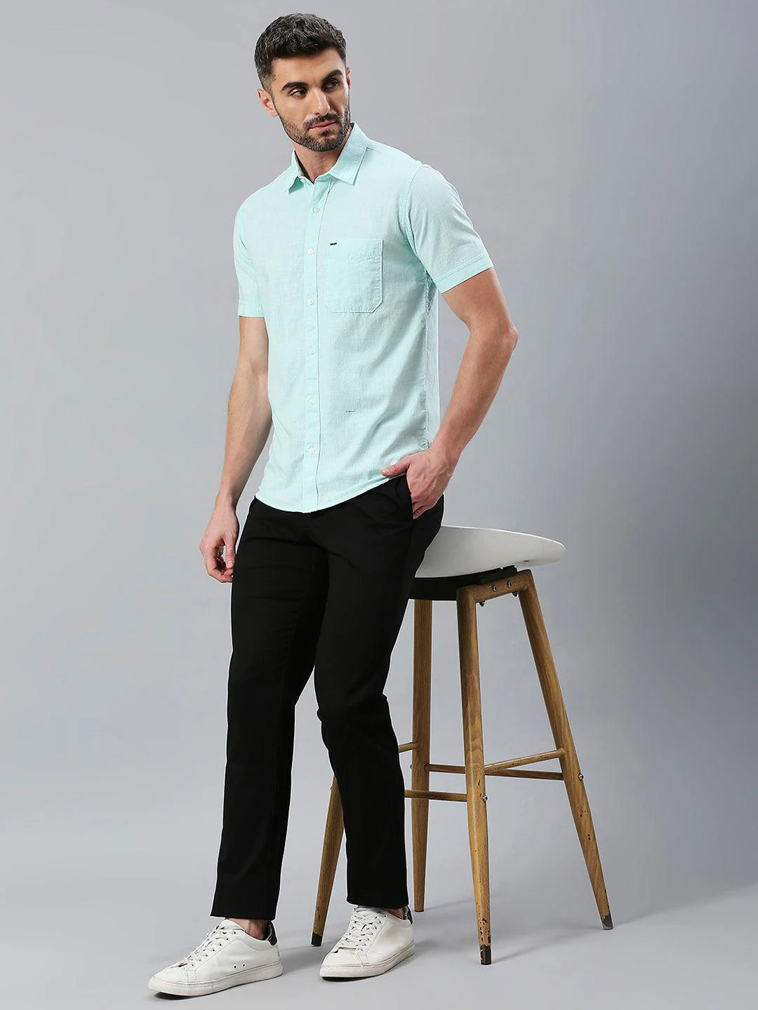 Ash Black Narrow Chino Pants - Image 8