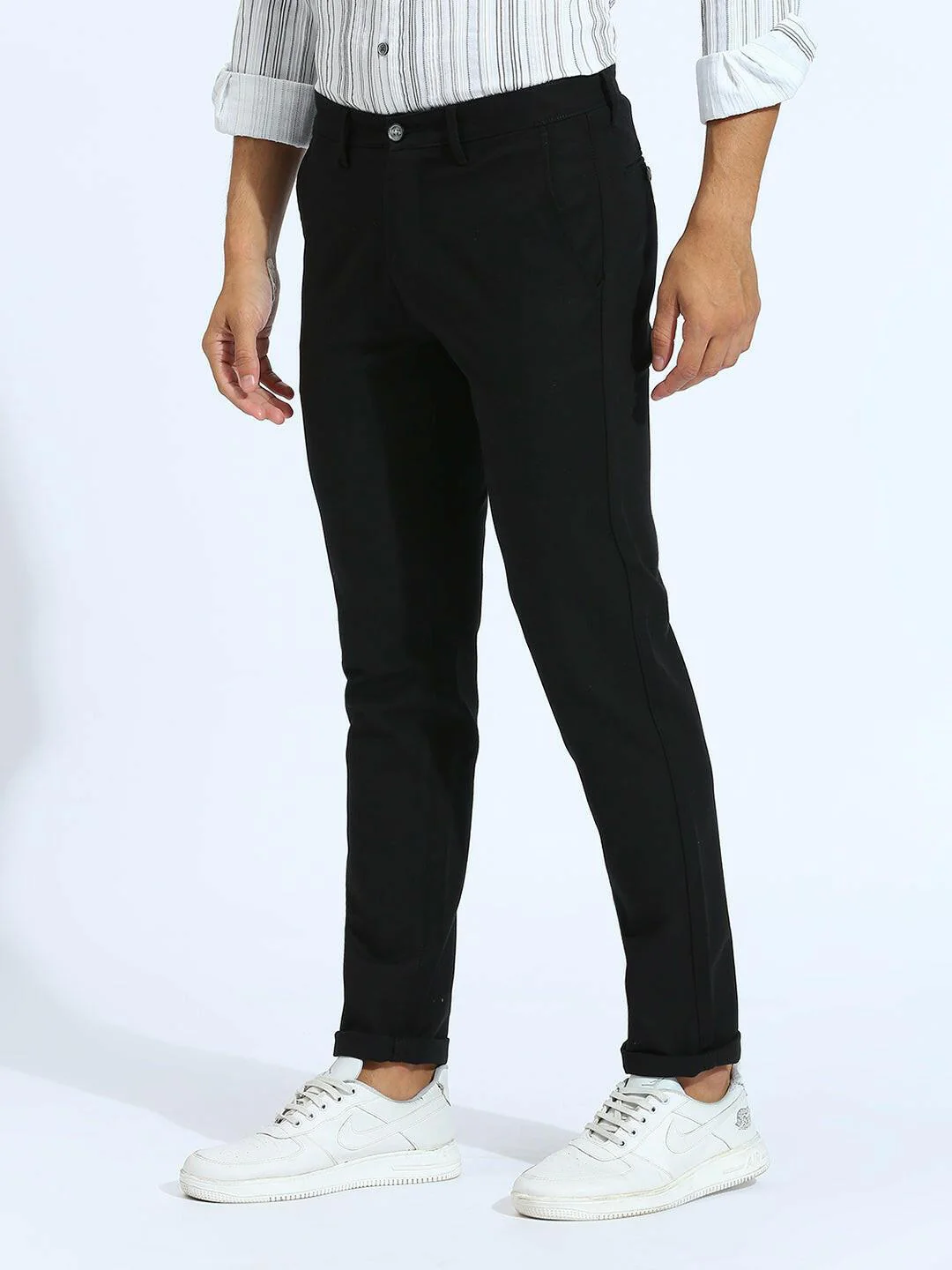 Stretchable Black Chino Pants - Image 4