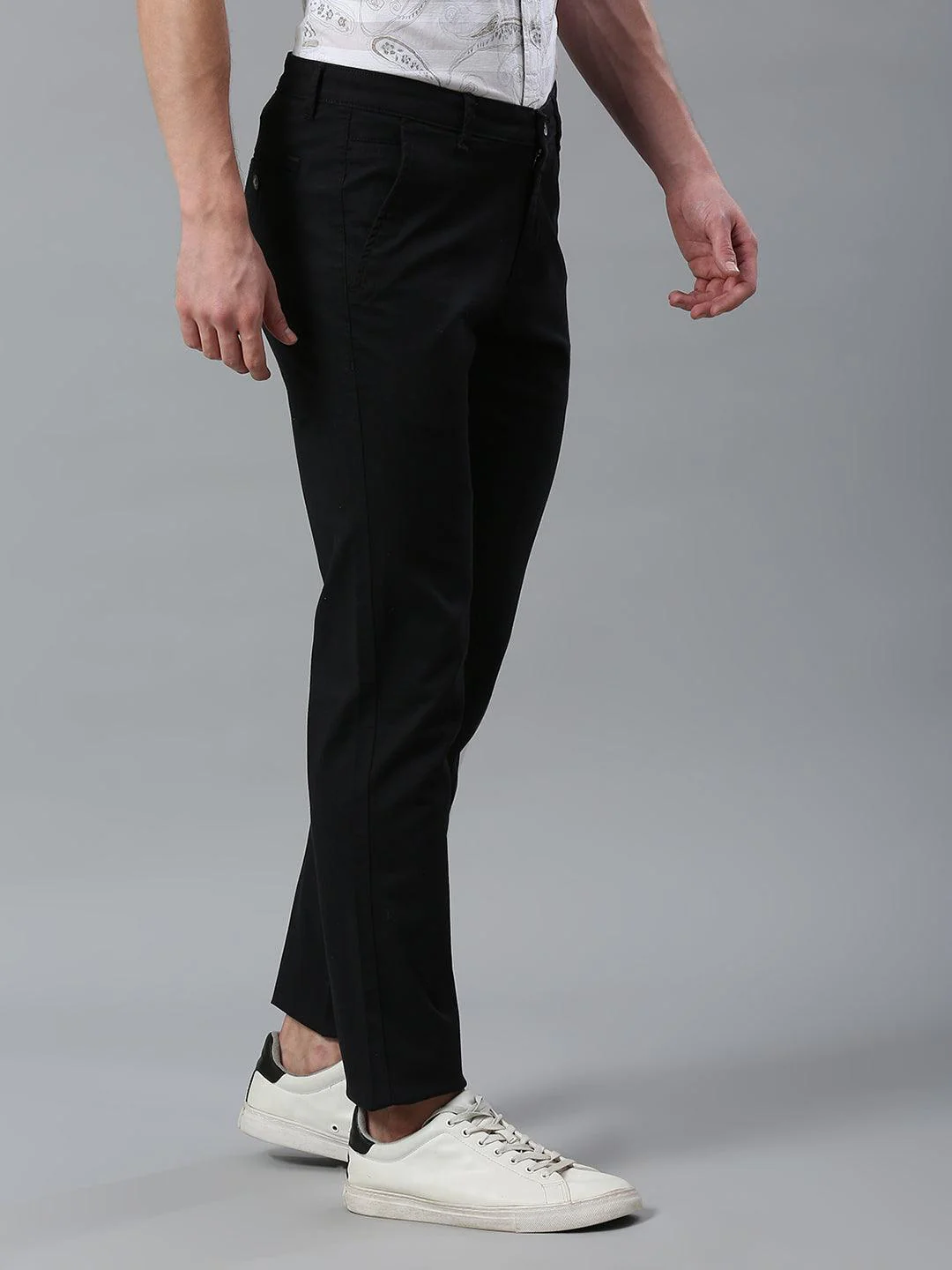 Charcoal Black Narrow Chino Pants - Image 5