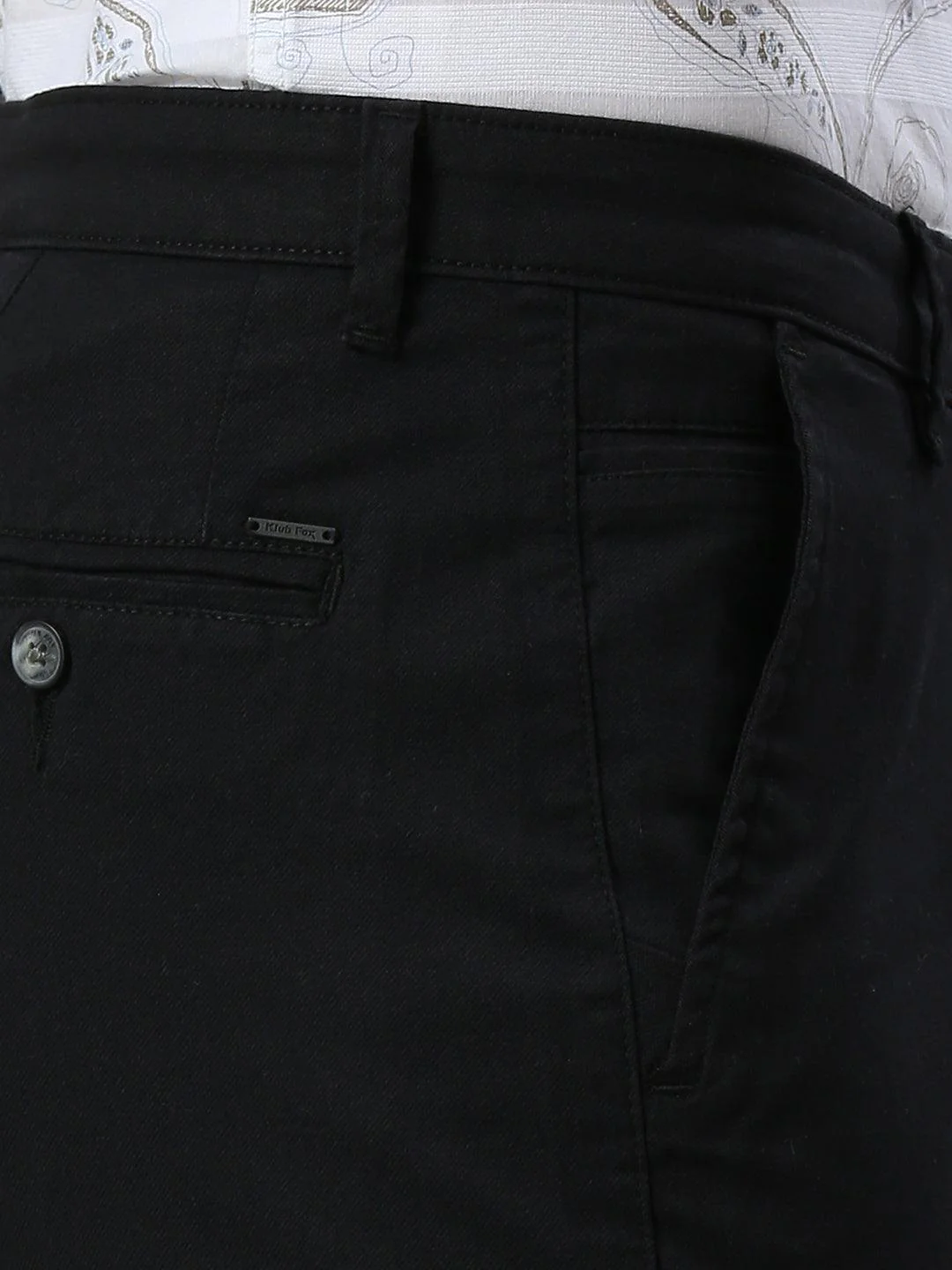 Charcoal Black Narrow Chino Pants - Image 7