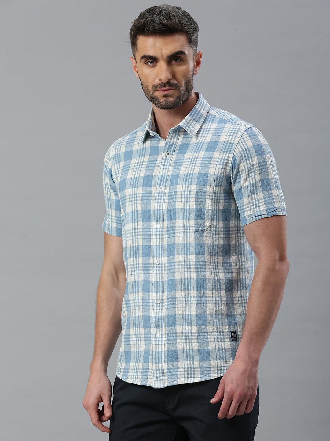 Blue Checkered Shirt - Image 8