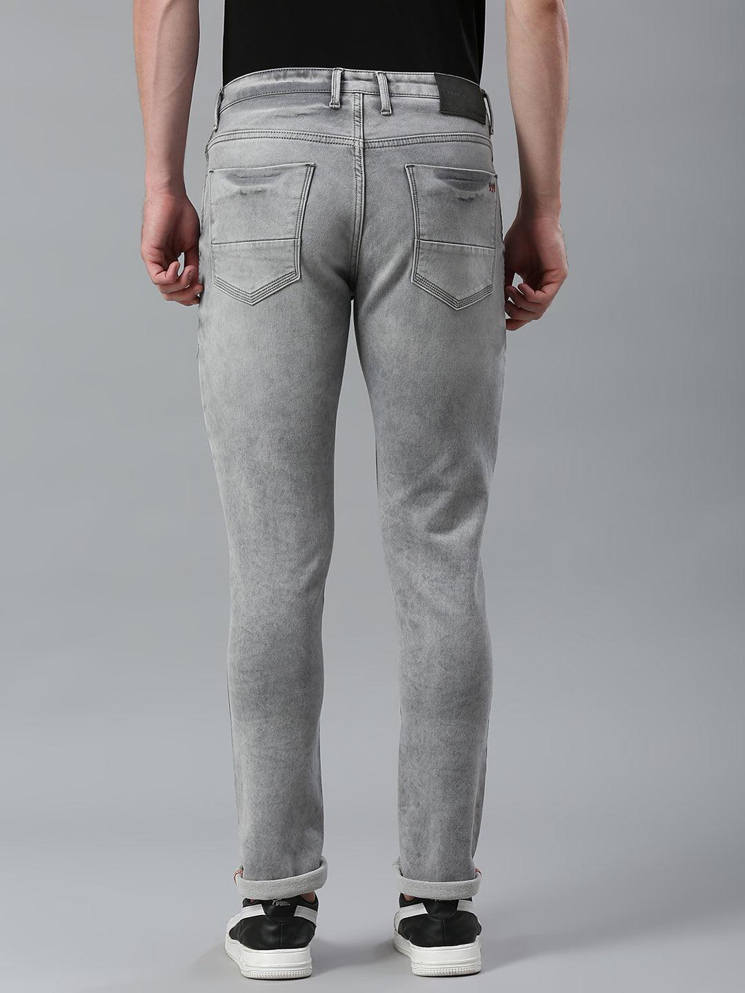 Stretchable Mist Grey Skinny Fit Jeans - Image 5