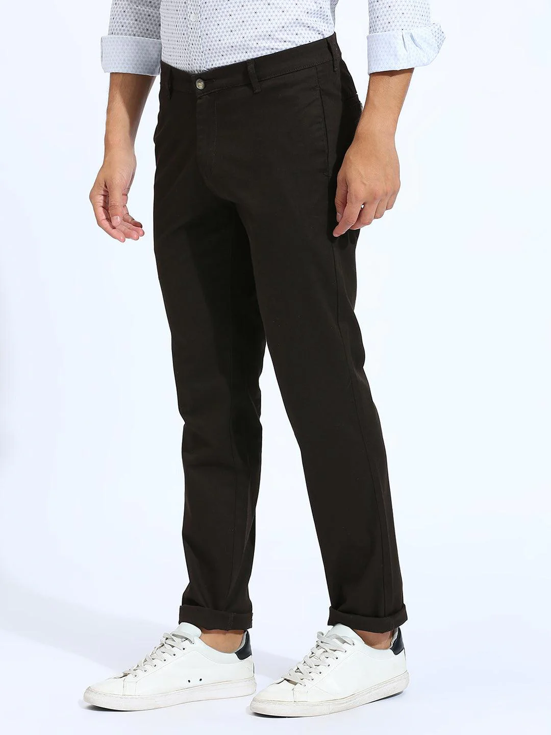 Black / Dark Brown Chino Pants - Image 3
