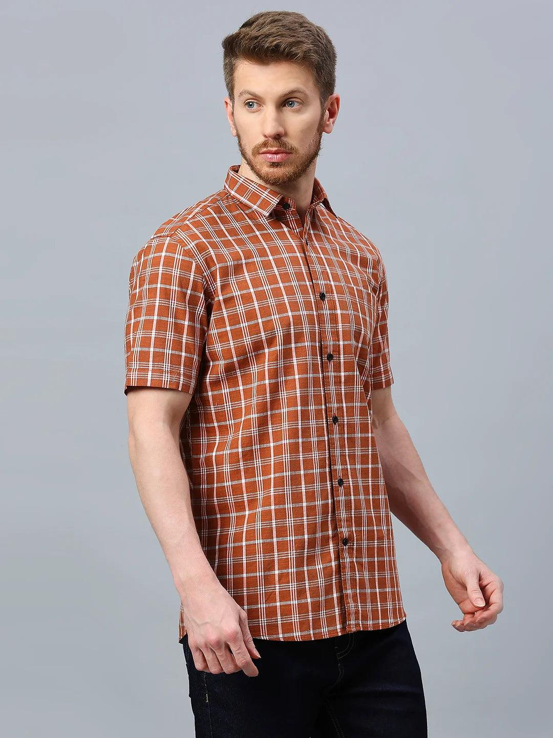 Rust Checkered Shirt - Image 7
