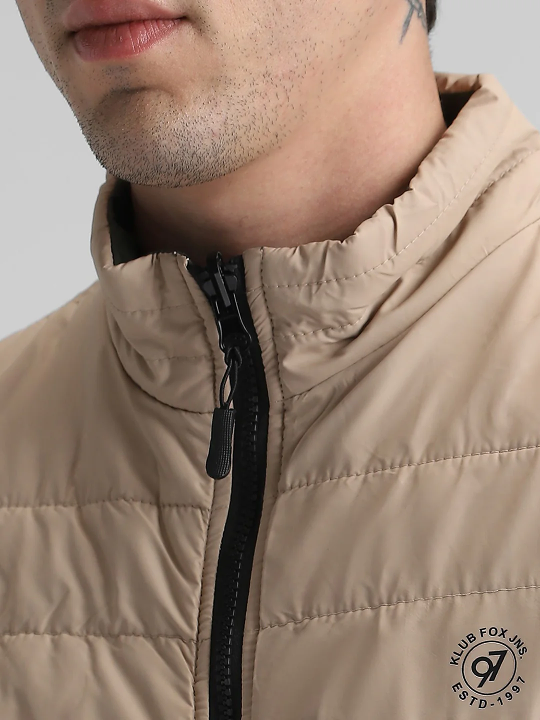 Reversible Green and Cream Jacket - Image 3
