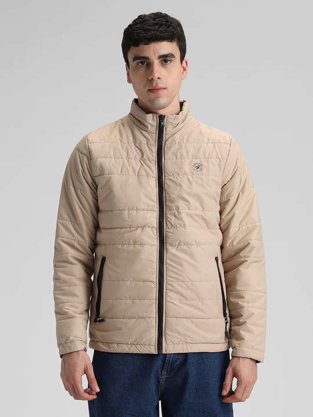 Reversible Green and Cream Jacket - Image 4
