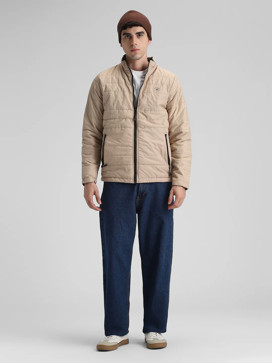 Reversible Green and Cream Jacket - Image 7