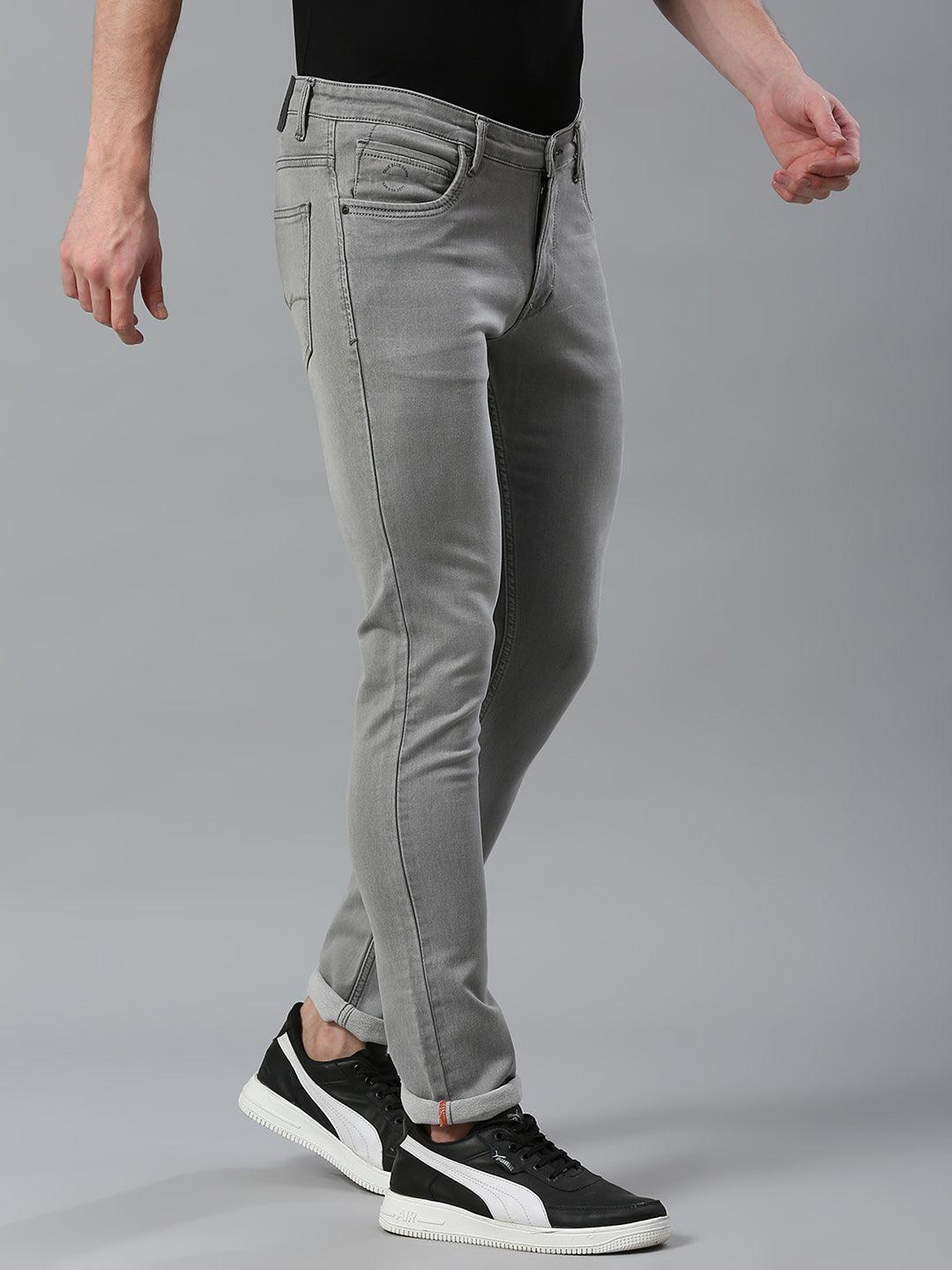 Stretchable Grey Cloud Skinny Fit Jeans - Image 2
