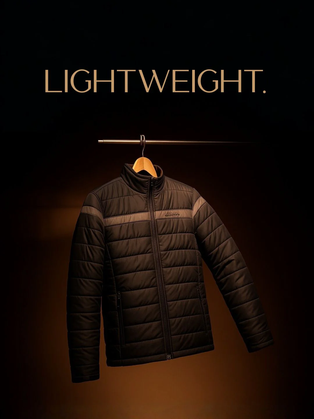 Olive Lightweight Puffer Jacket - Image 5