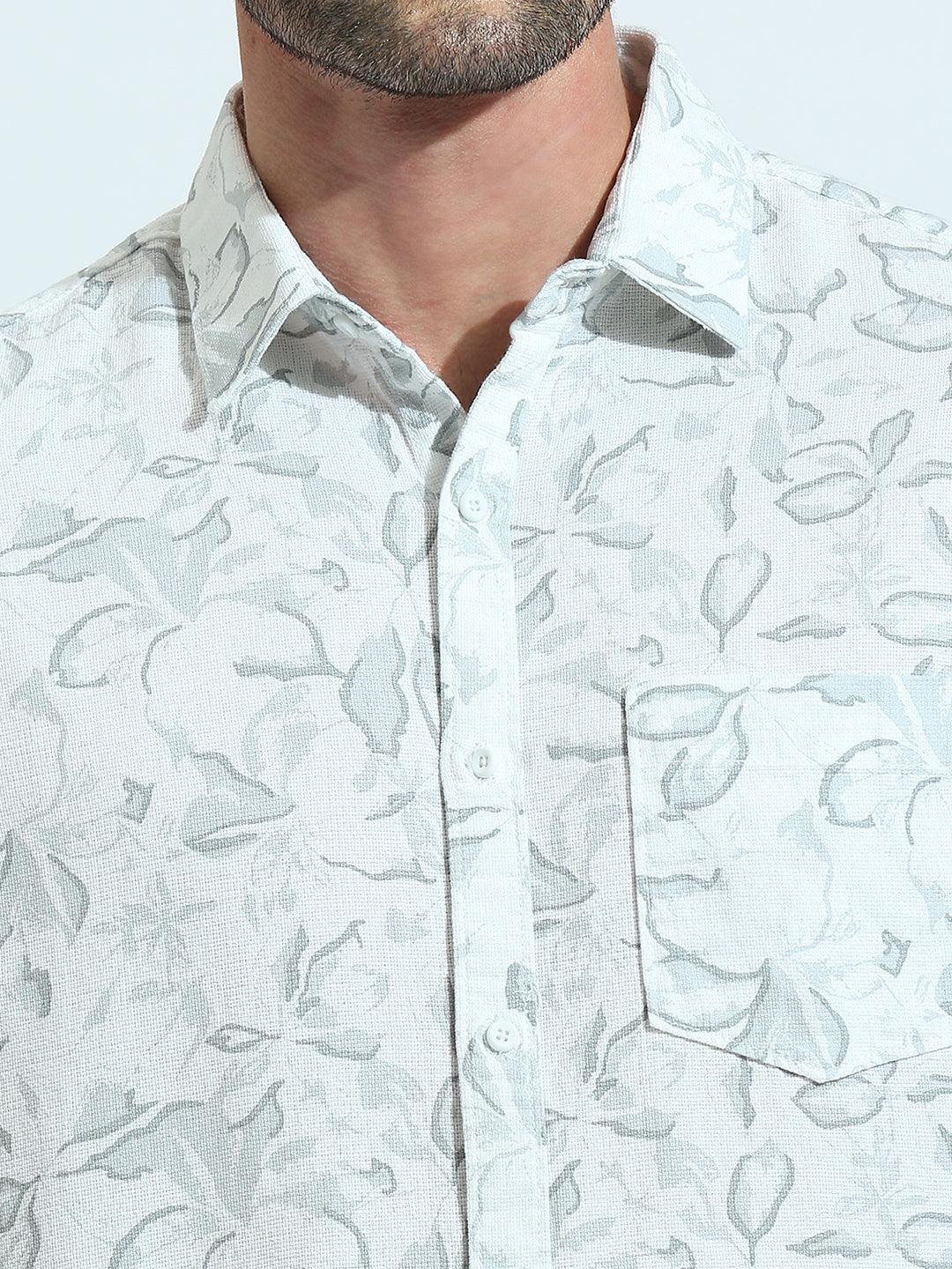 Grey Printed Shirt - Image 5