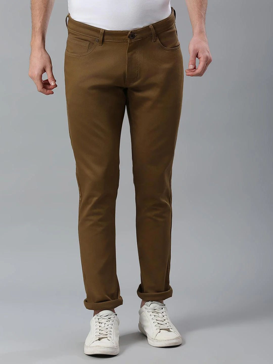 Stretchable Chocolate Brown Jeans - Image 3