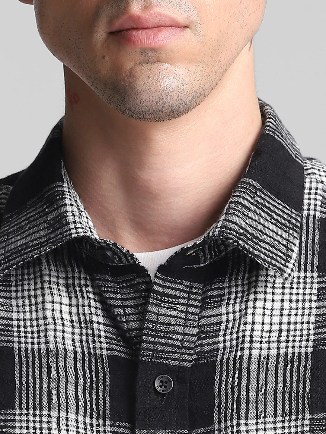 Black Checkered Shirt - Image 2