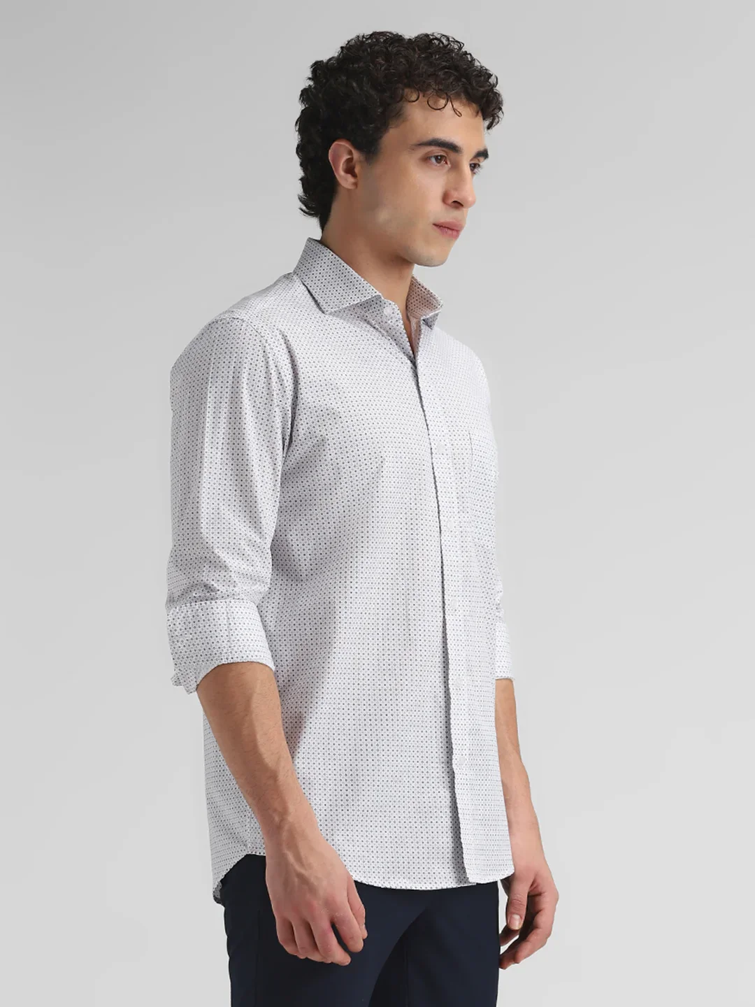 Blue Printed Shirt - Image 6