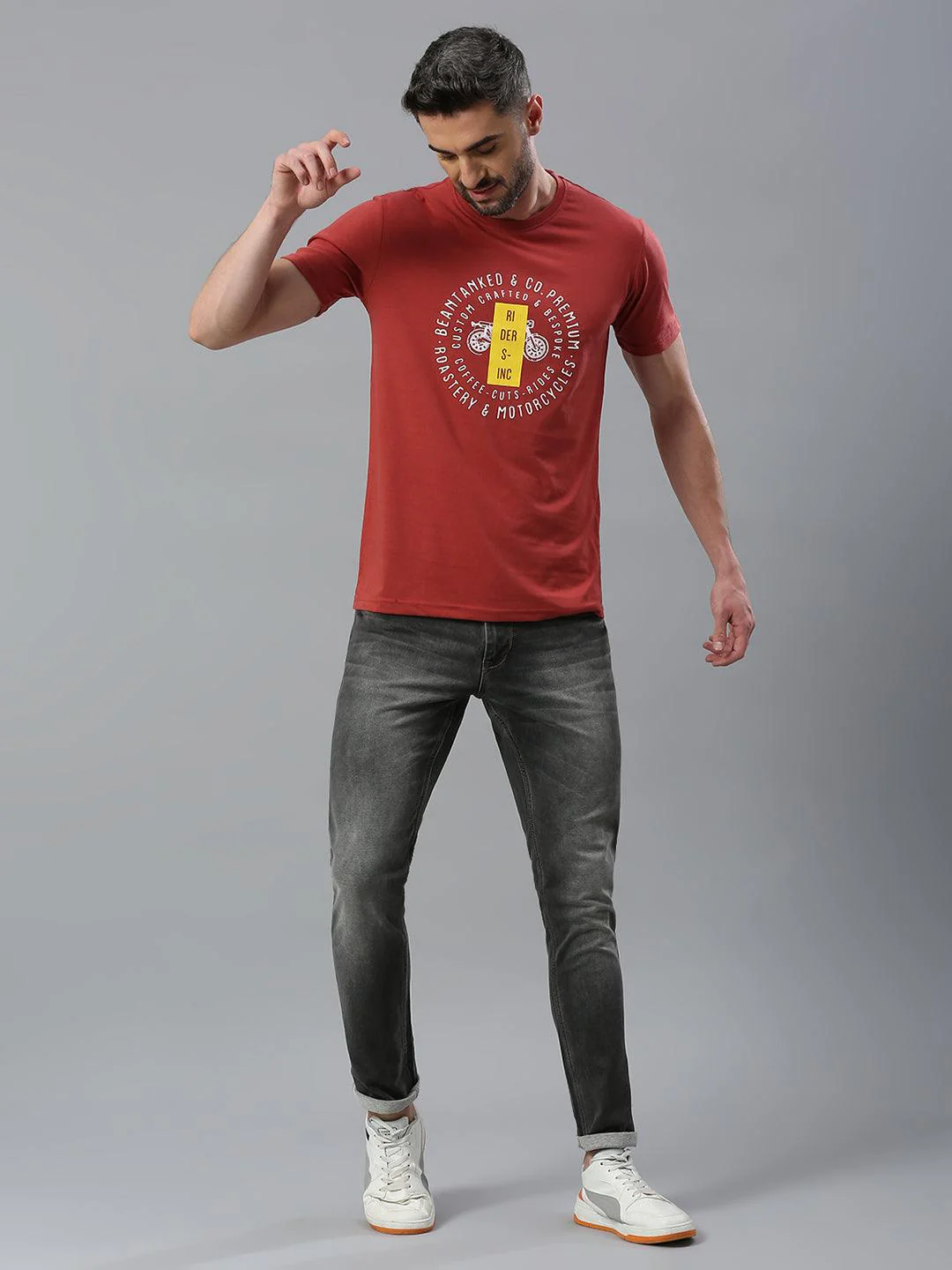 Graffiti Drop Red T-Shirt - Image 6