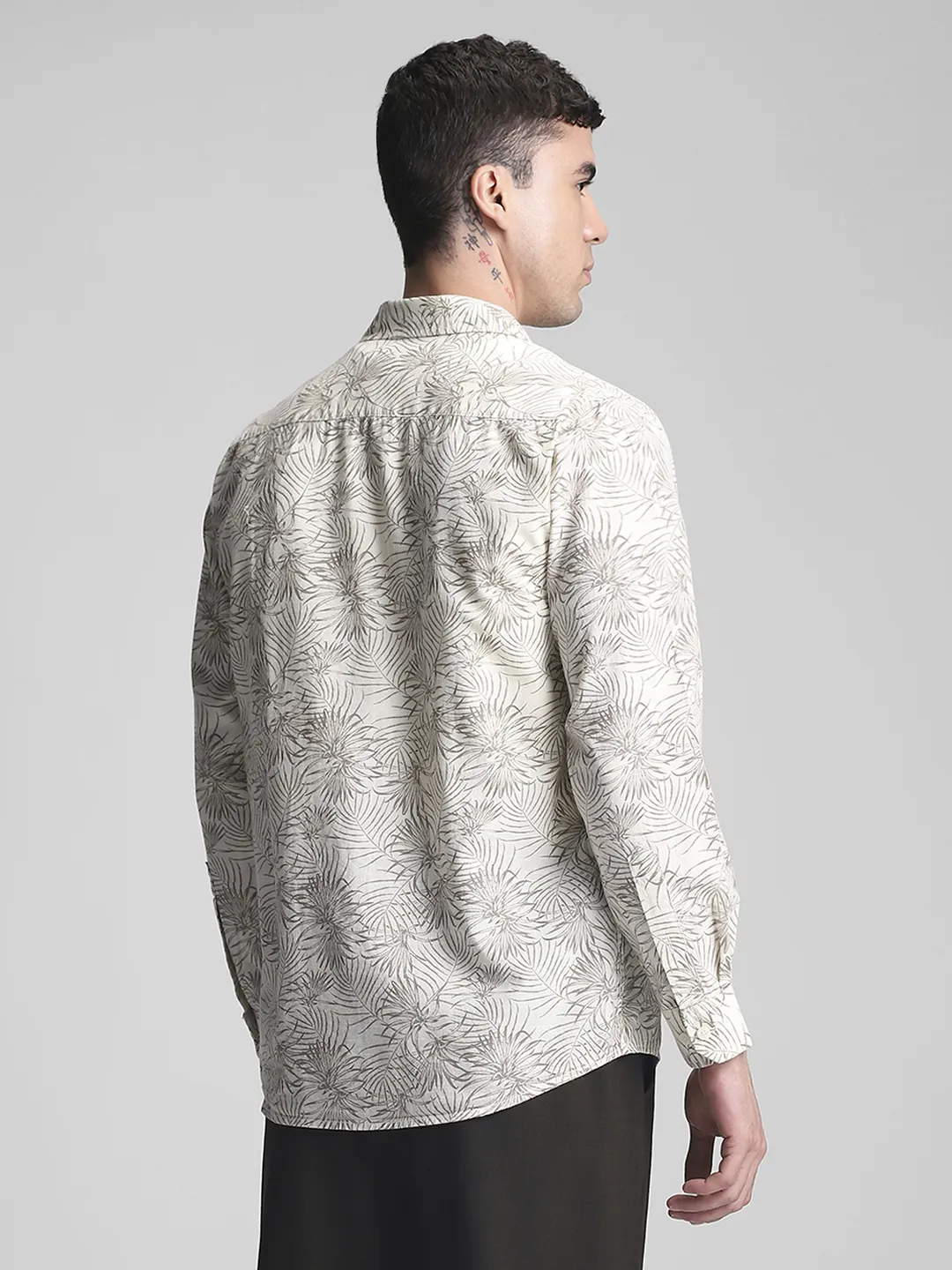 Brown Printed Shirt - Image 4