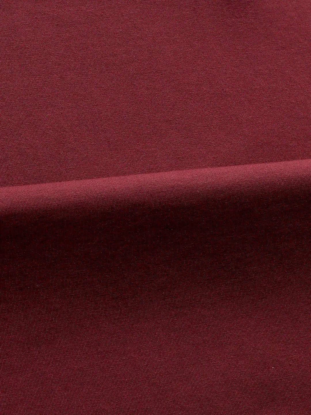 Burgundy Solid Crew T-Shirt - Image 2