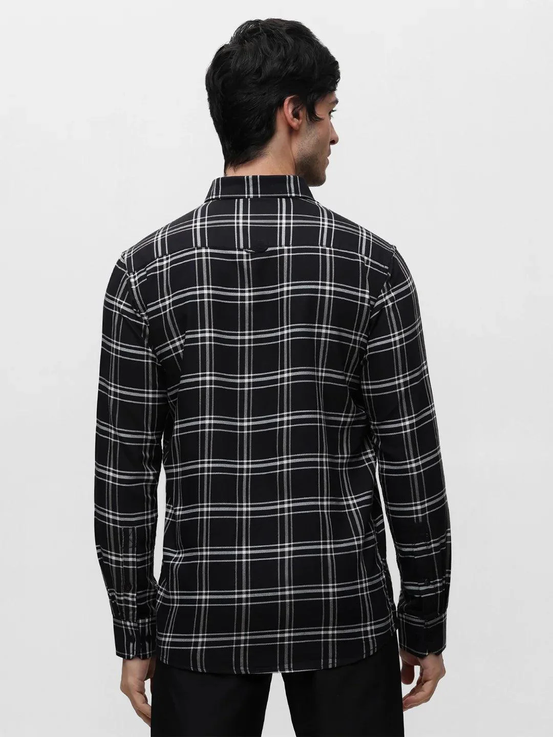 Black Checkered Shirt - Image 4