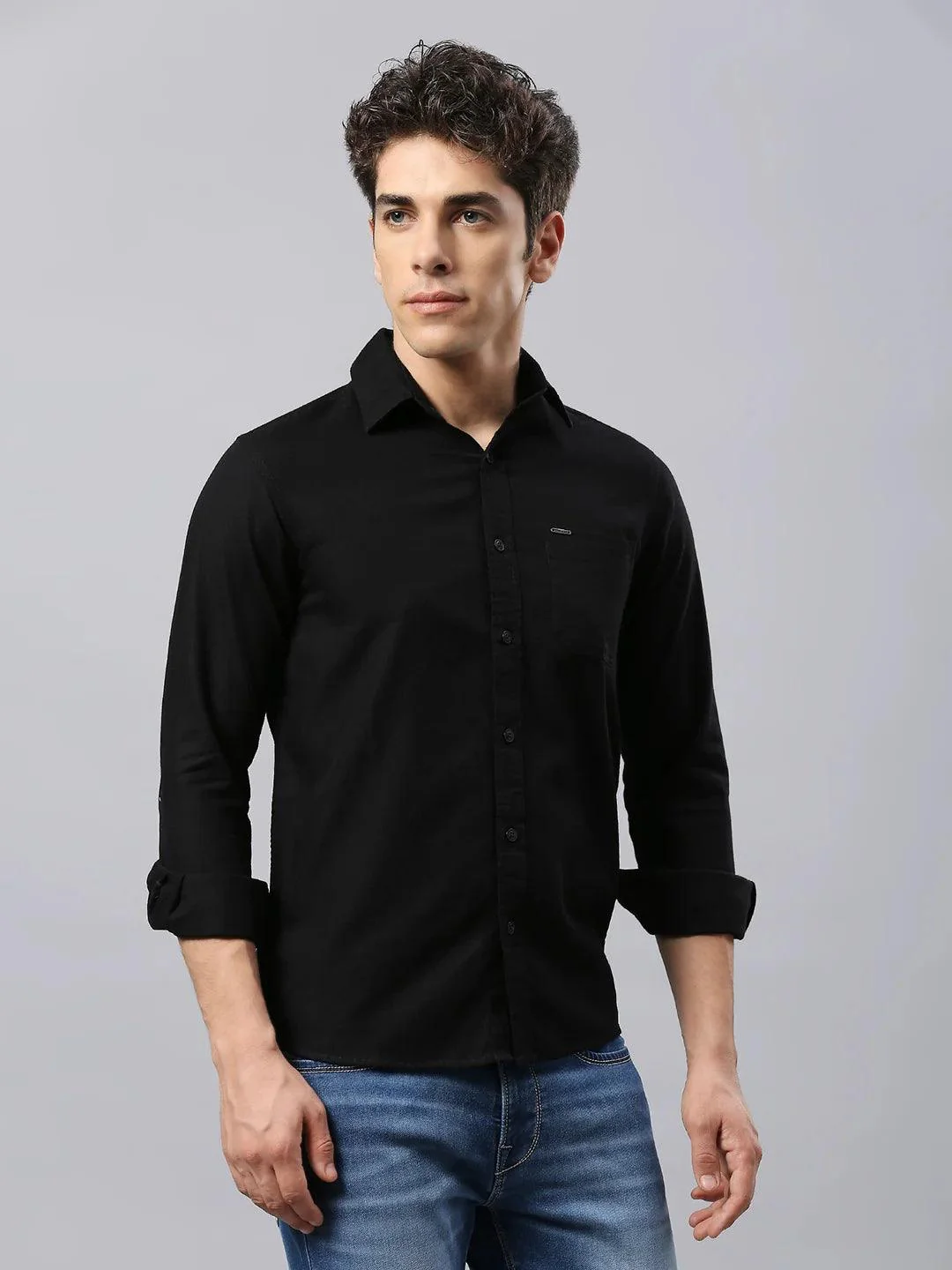 Black Solid Shirt