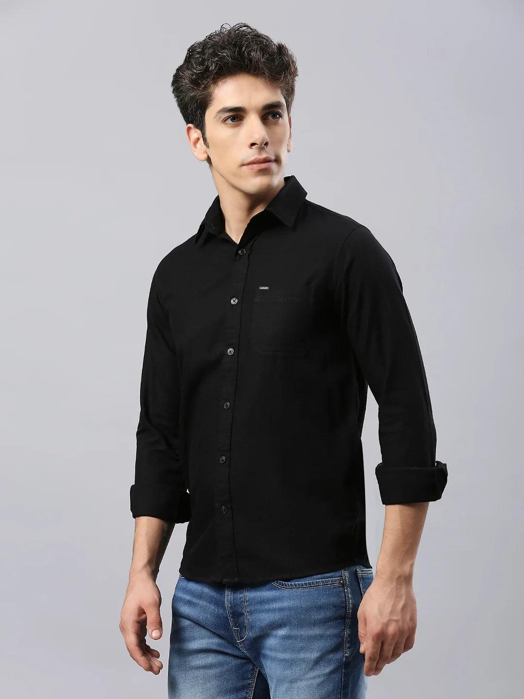 Black Solid Shirt - Image 6