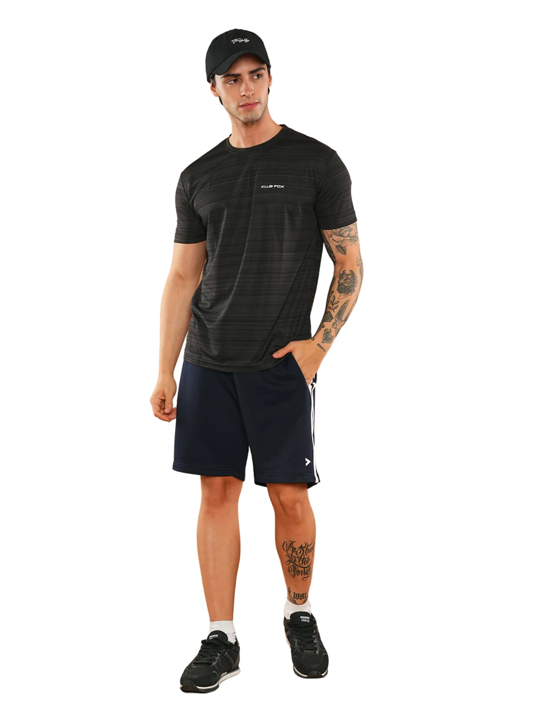 Stripe Code Black T-Shirt - Image 7