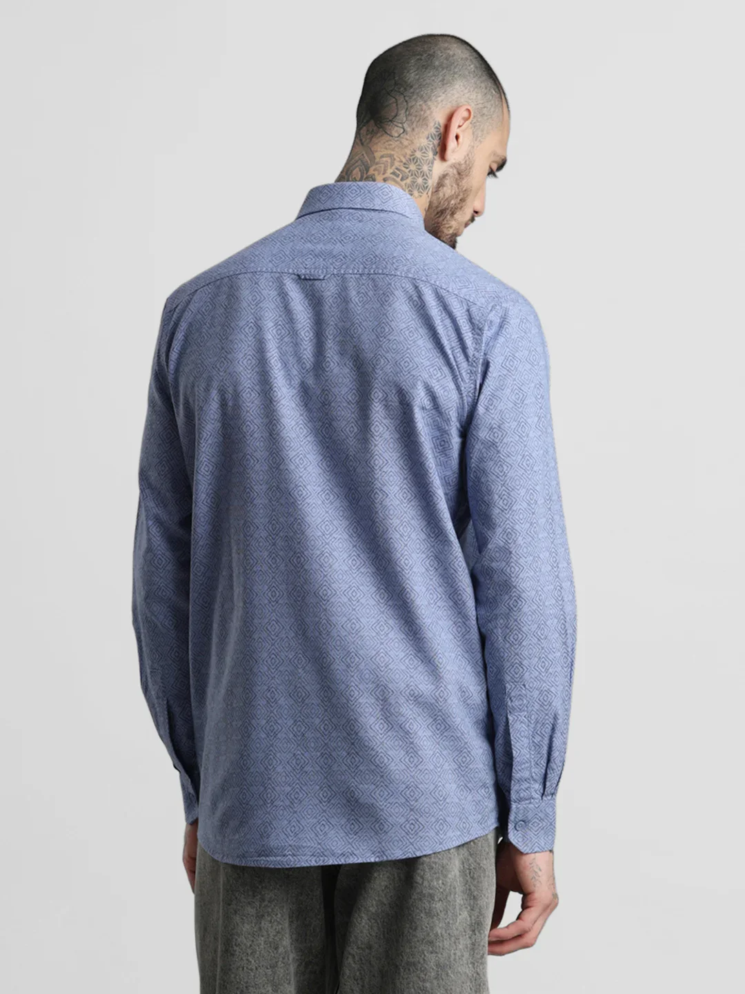 Blue Printed Shirt - Image 5