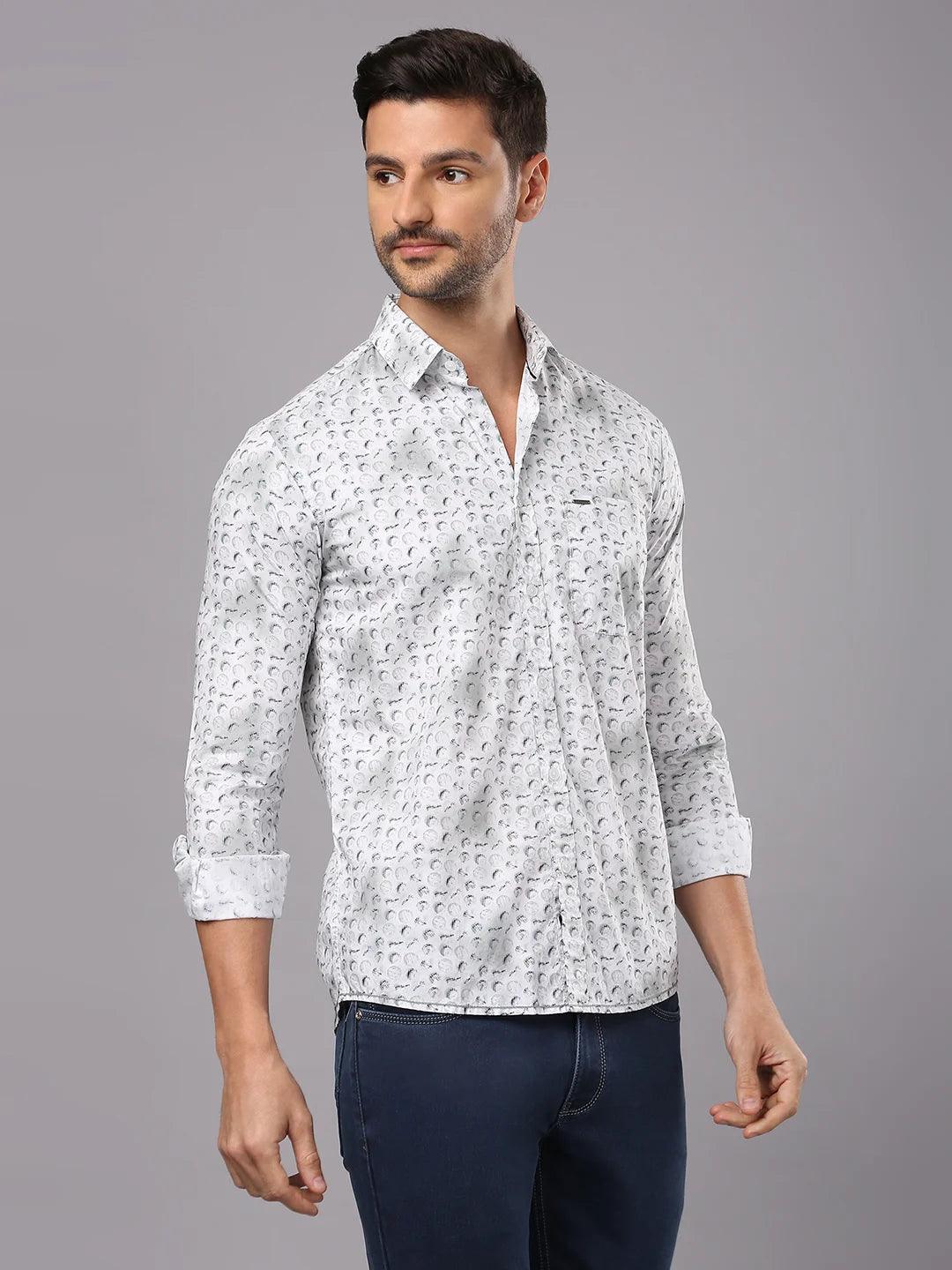 White Printed Shirt - Image 9