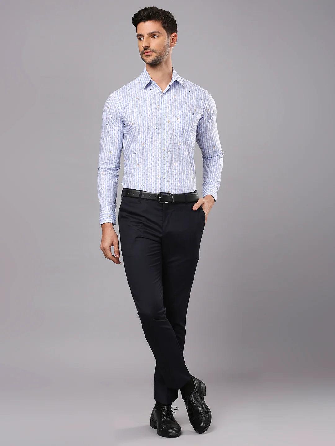 Blue Printed Shirt - Image 8