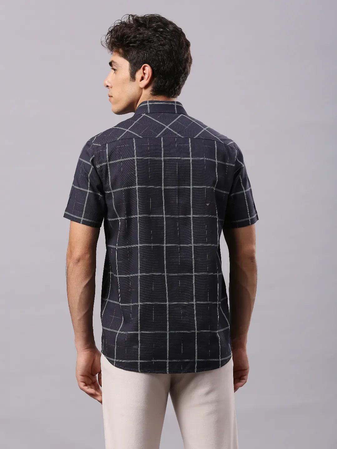 Charcoal Checkered Shirt - Image 4