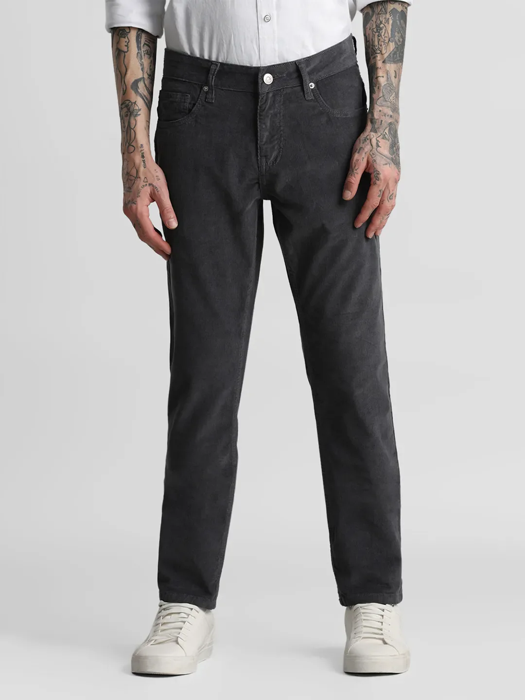 Grey Corduroy Trouser