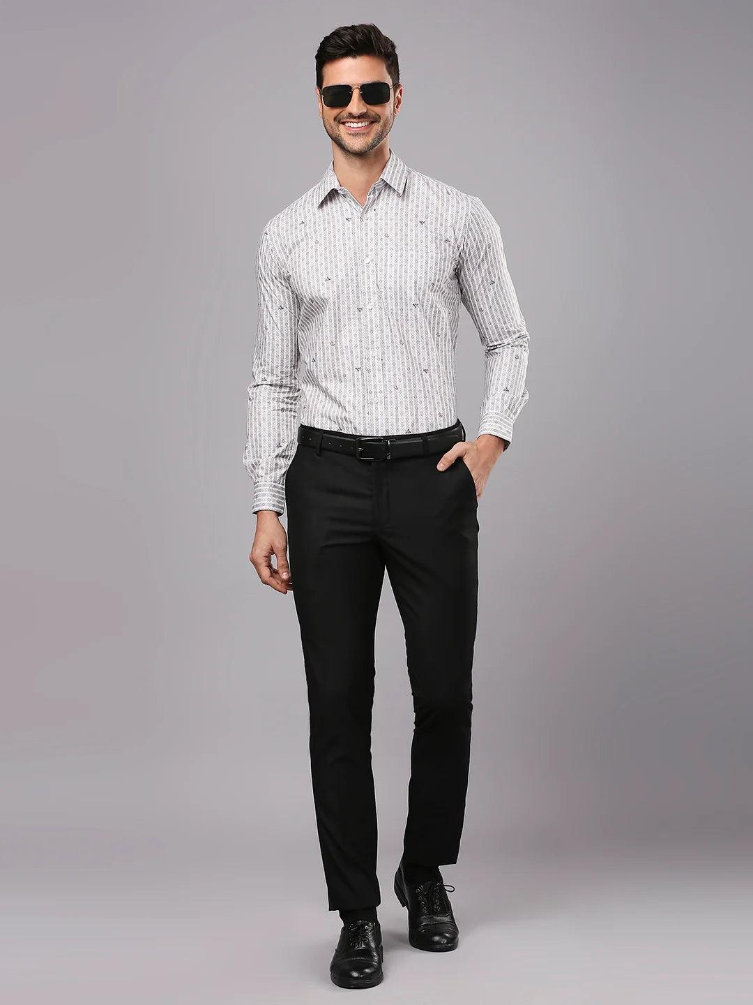 Grey Printed Shirt - Image 8