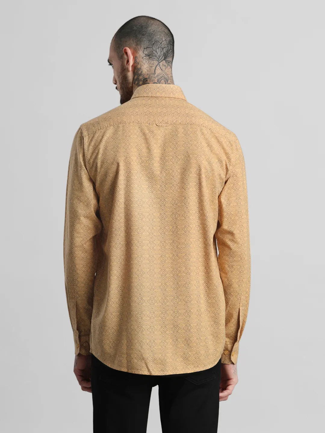 Mustard Printed Shirt - Image 7