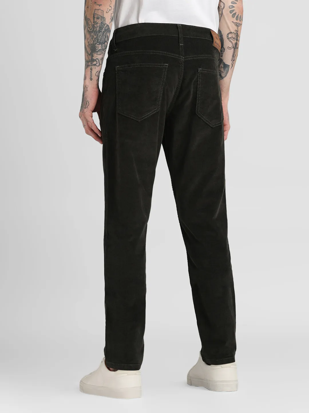 Olive Corduroy Trouser - Image 7