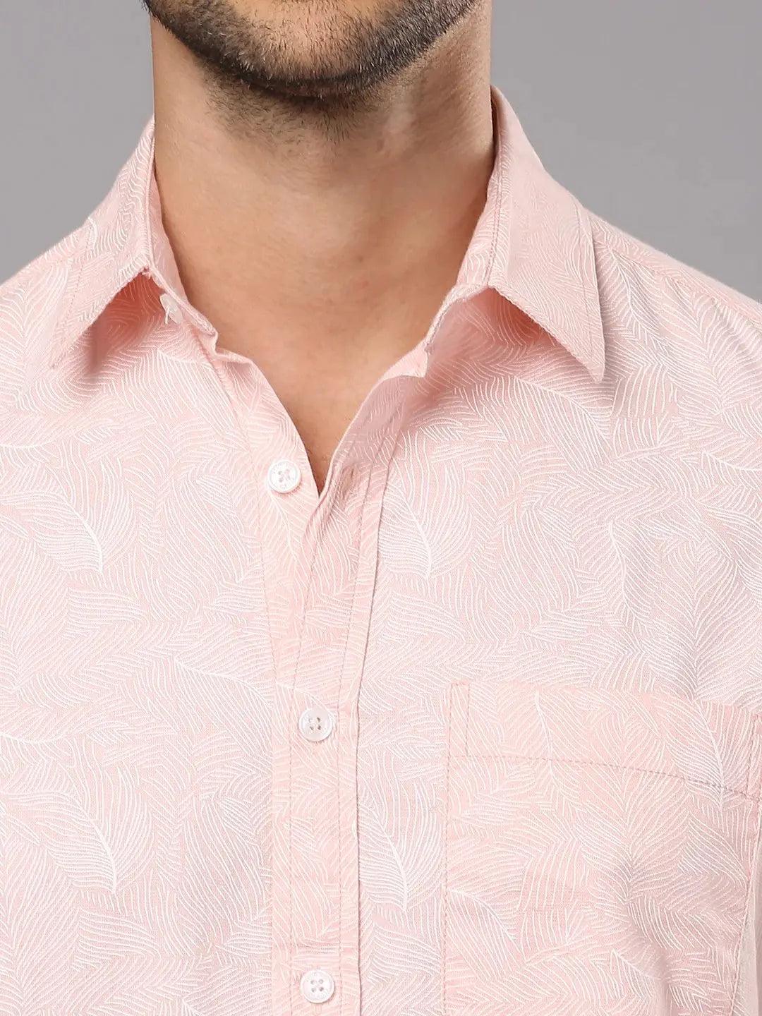 Peach Printed Shirt - Image 2