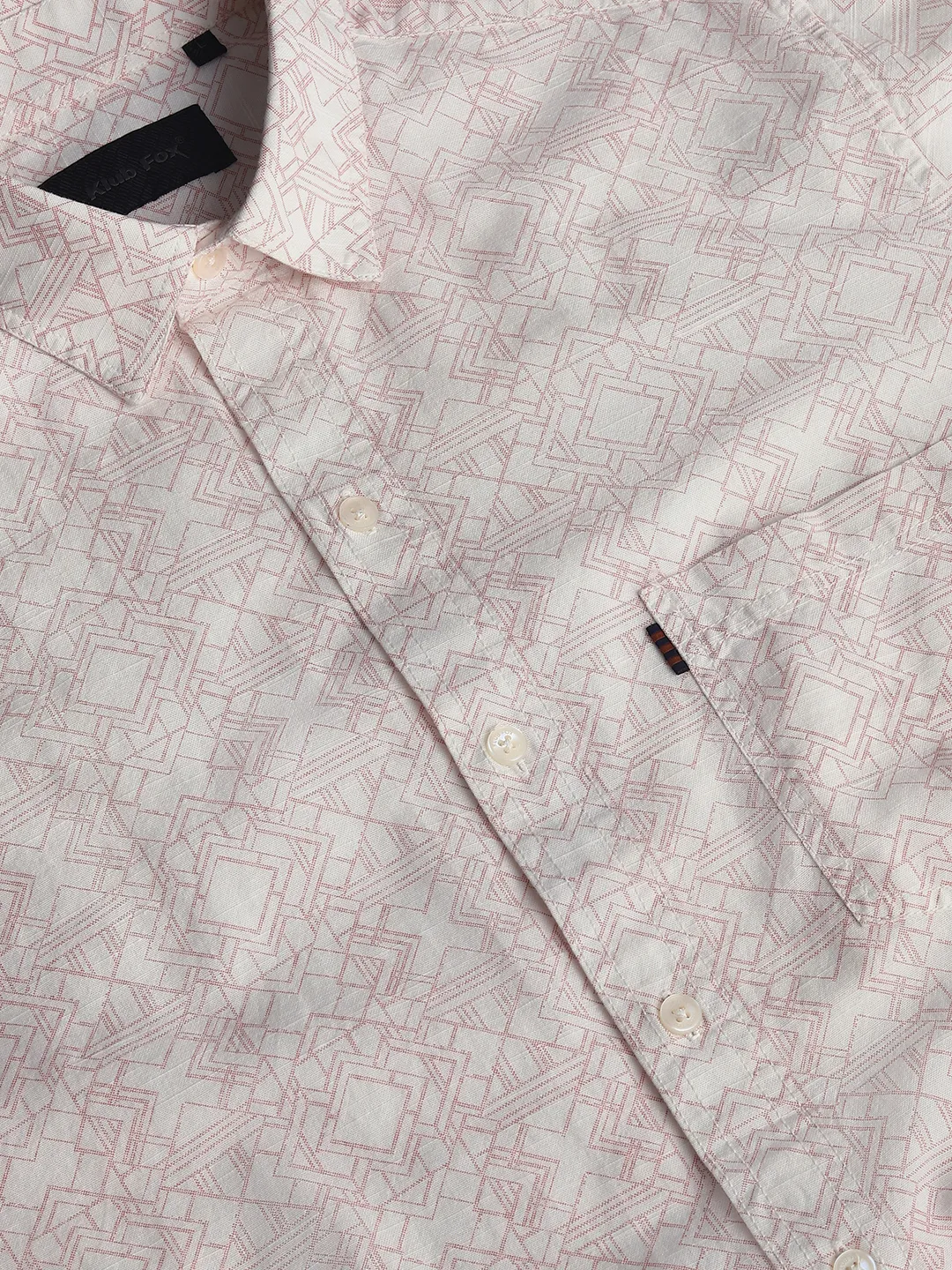Peach Printed Shirt - Image 3