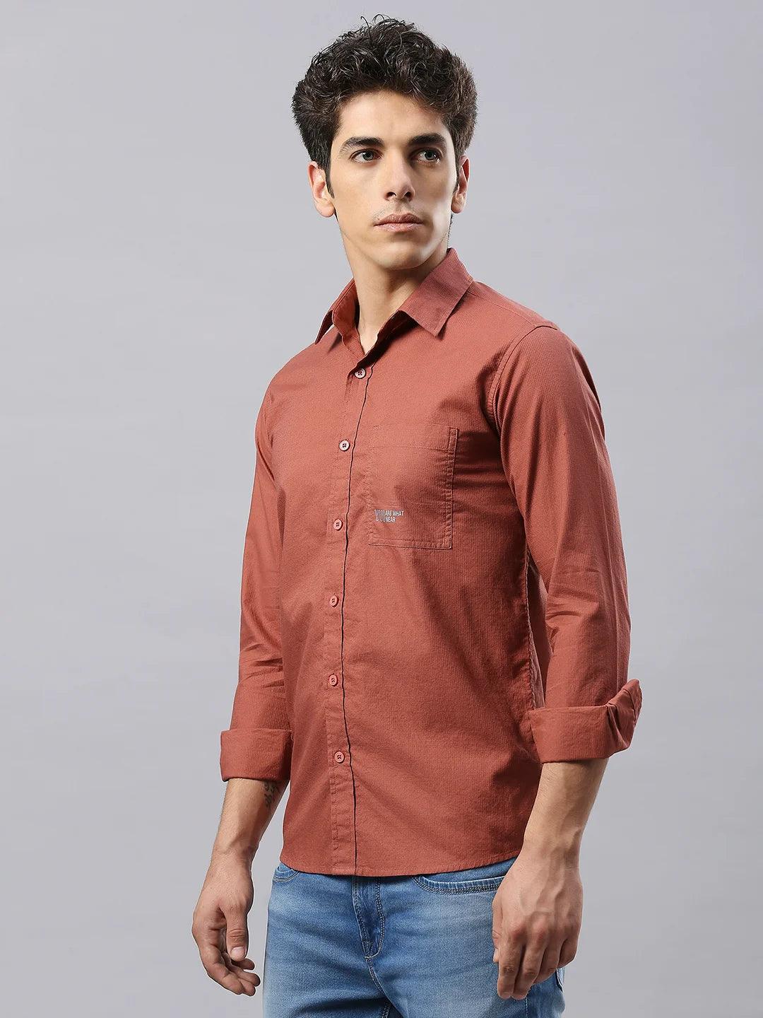 Rust Solid Shirt - Image 8