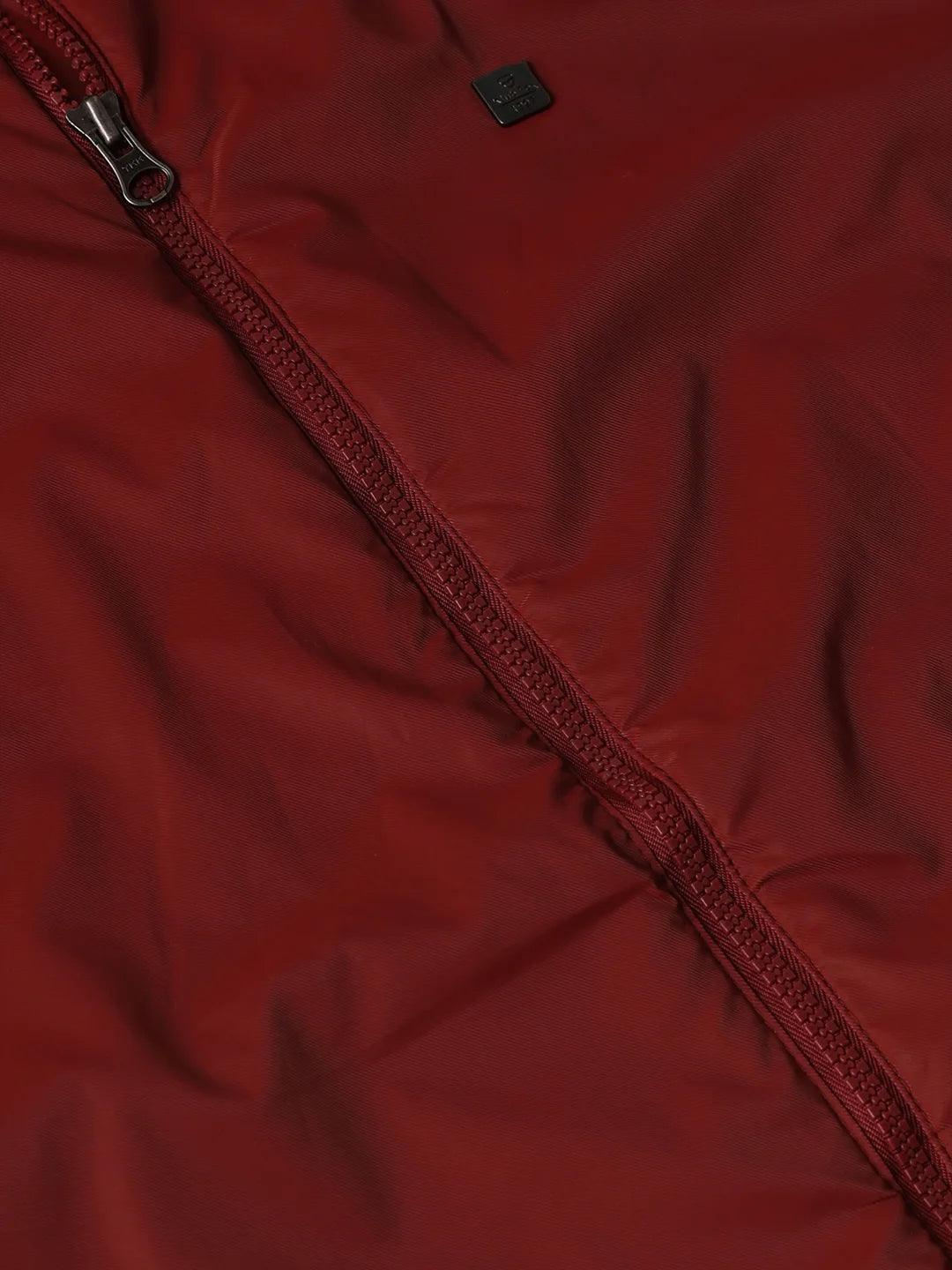 Rust Solid Zipper Jacket - Image 7