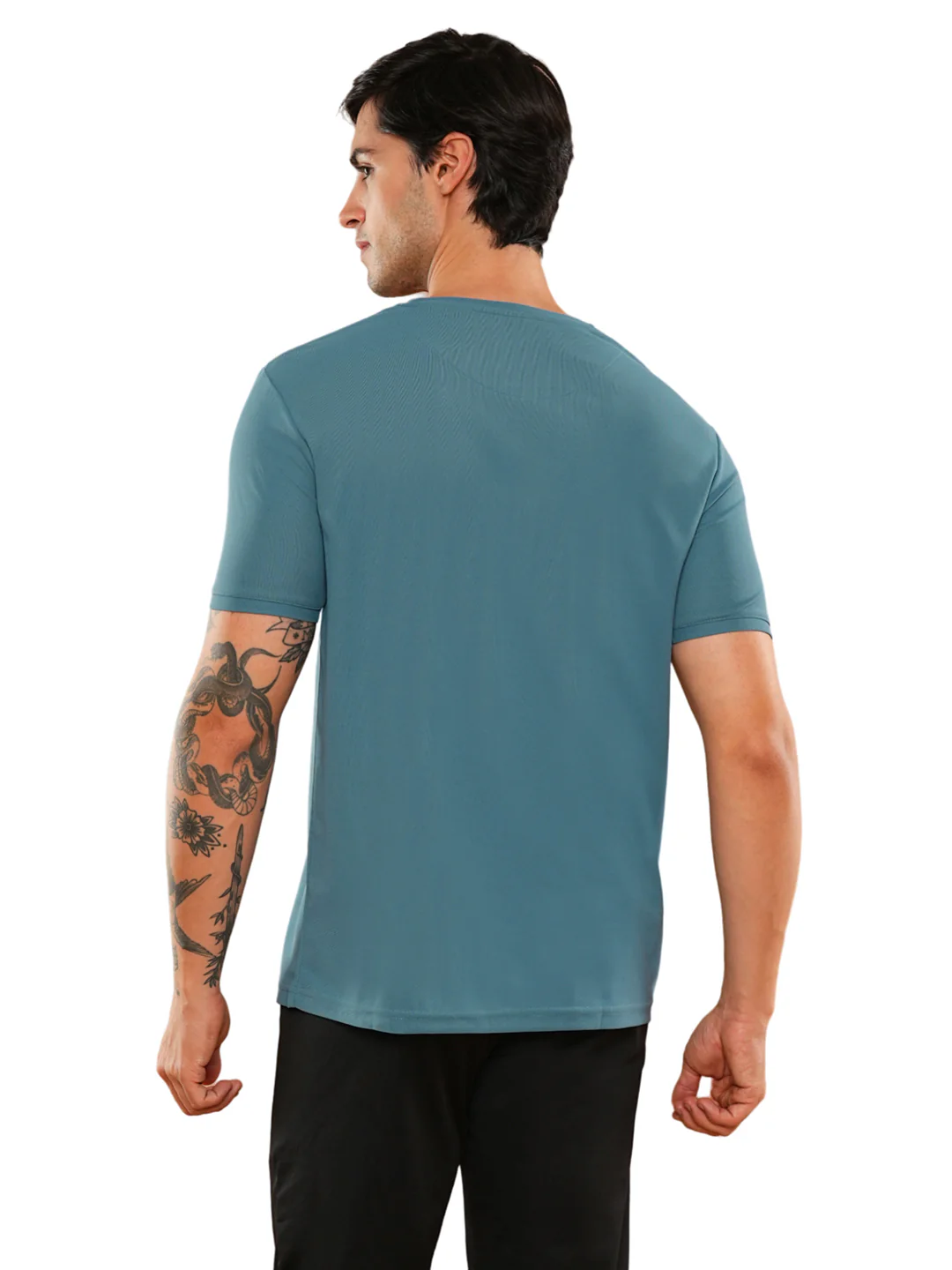 Minimal X Teal Blue T-Shirt - Image 5