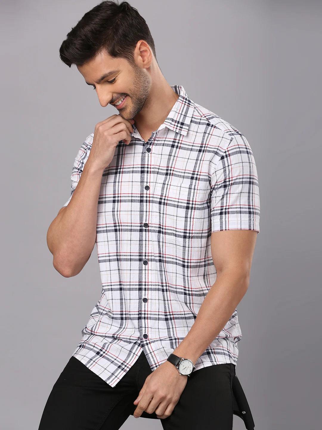 White Checkered Shirt - Image 6