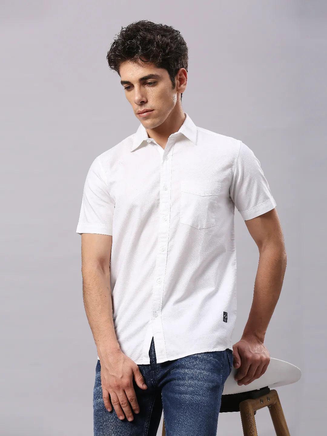 White Dobby Shirt - Image 6
