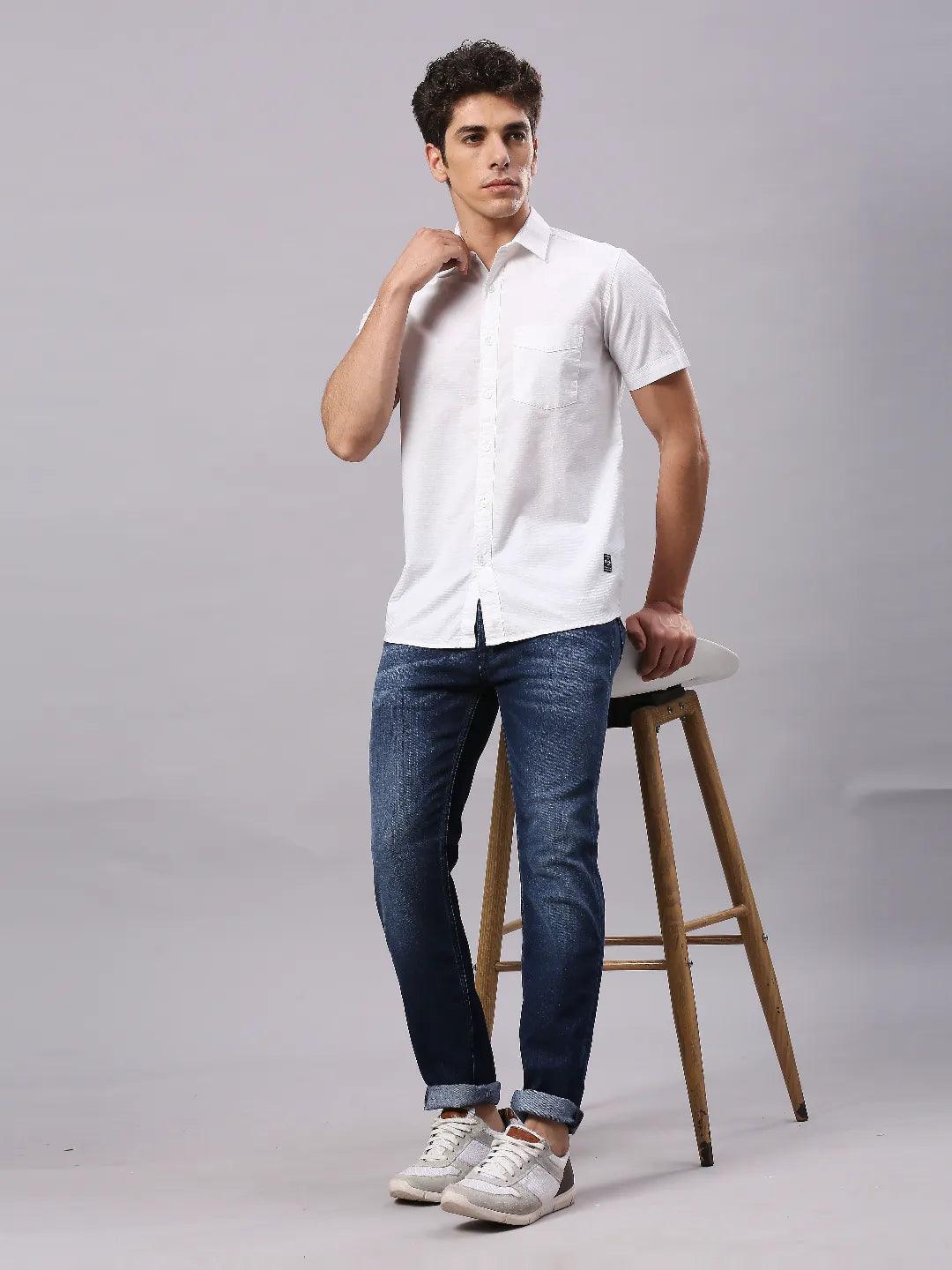 White Dobby Shirt - Image 8