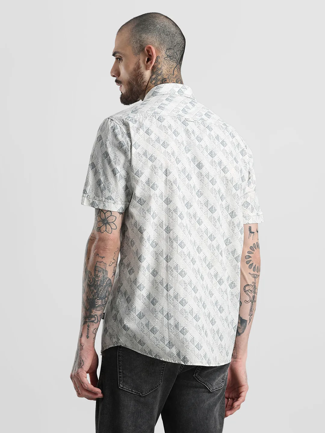 White Printed Shirt - Image 7