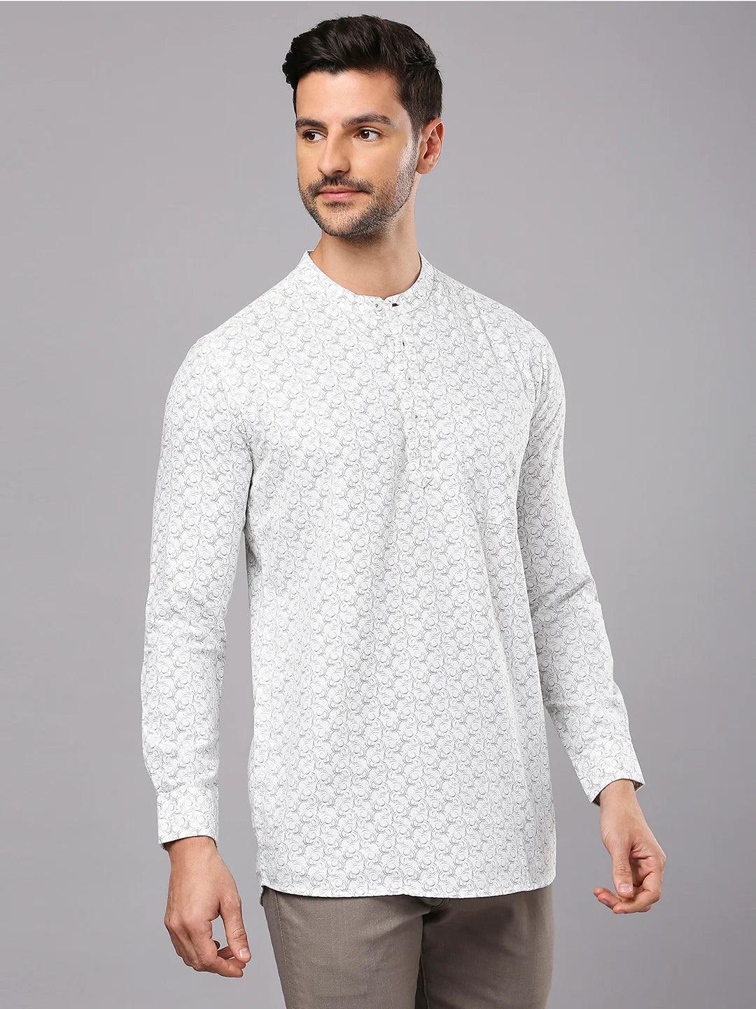White Printed Shirt - Image 3
