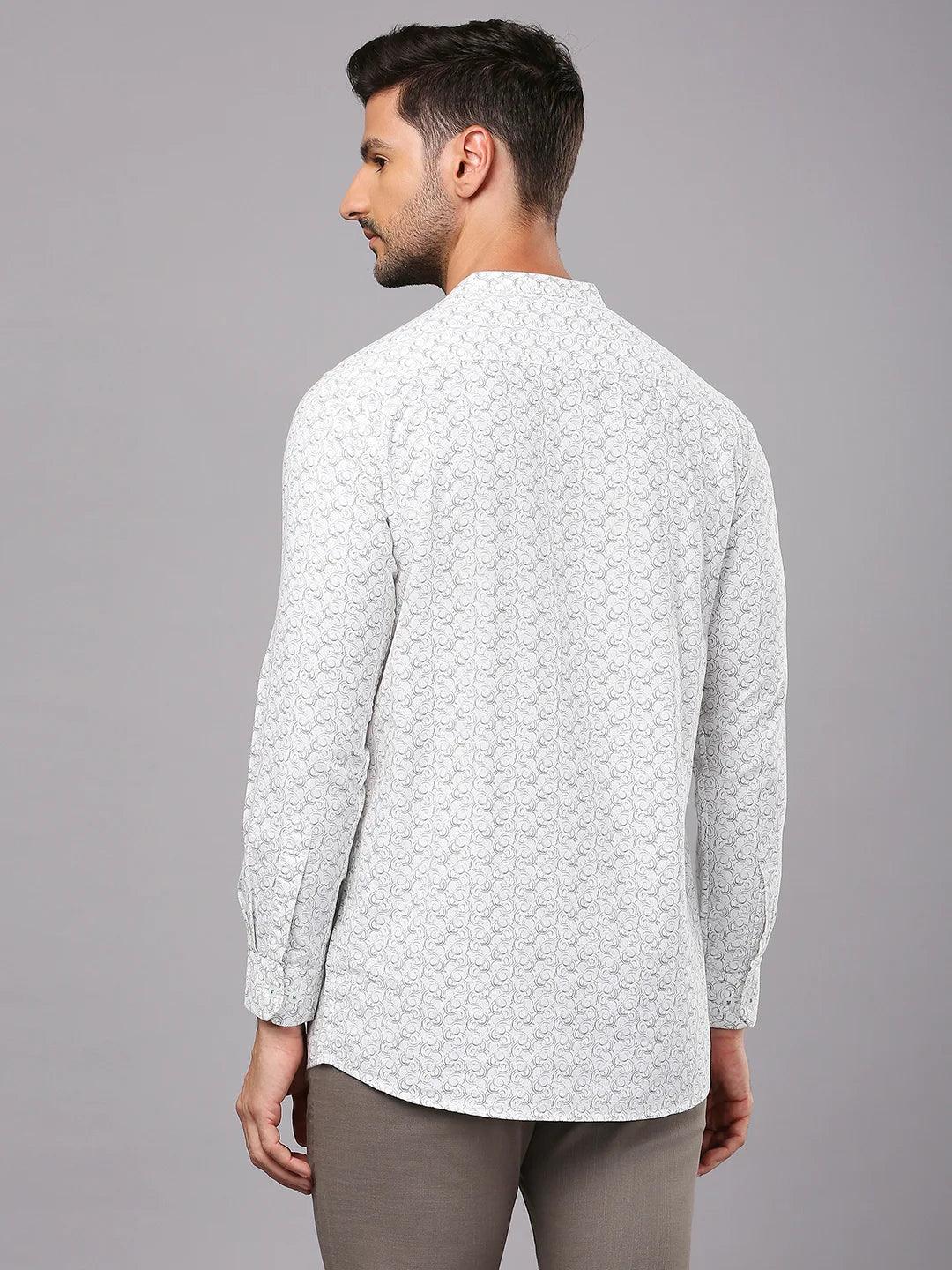 White Printed Shirt - Image 5