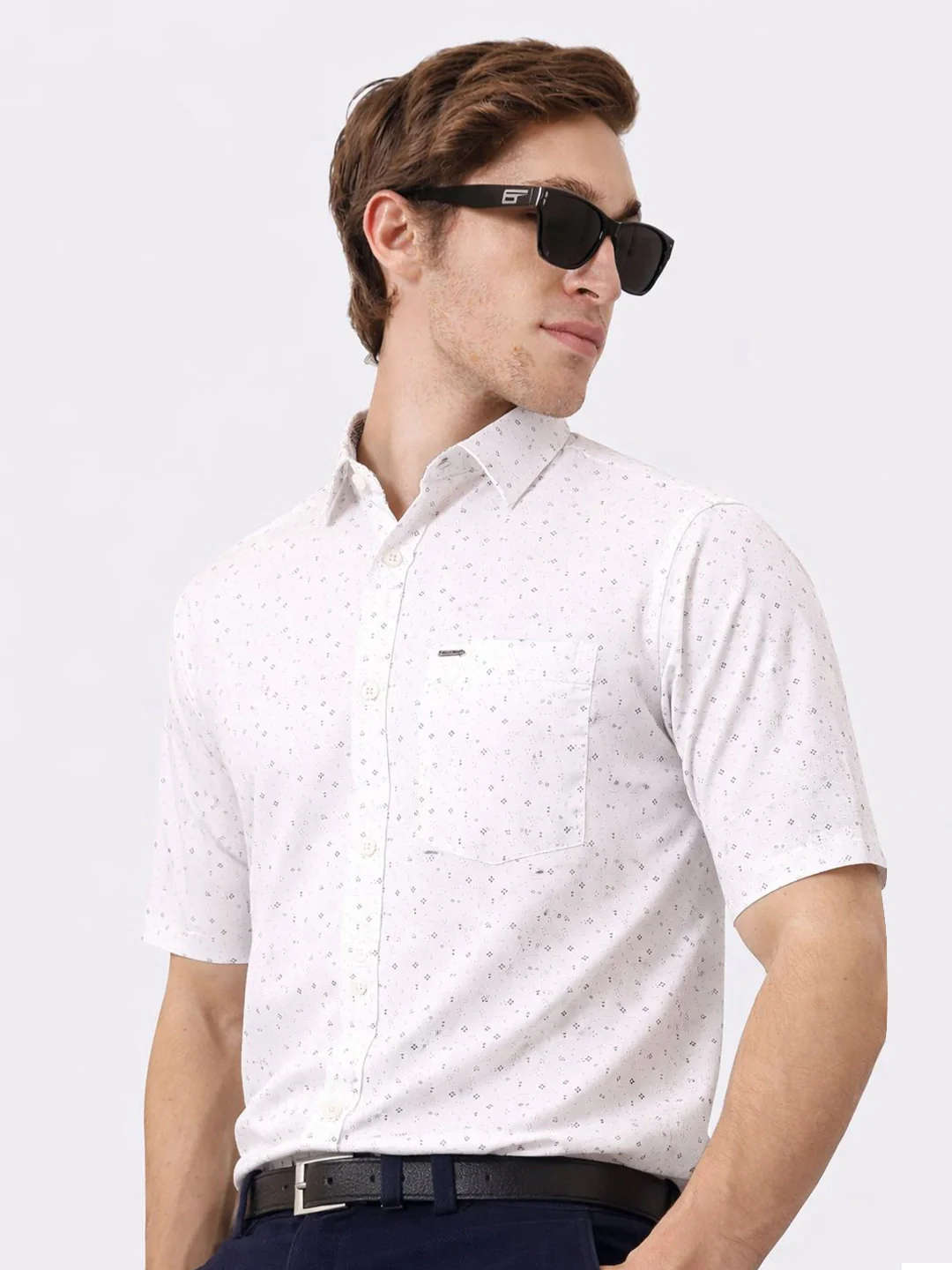 White Printed Shirt - Image 3