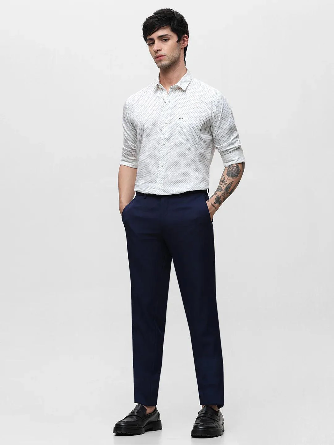 White Printed Shirt - Image 6