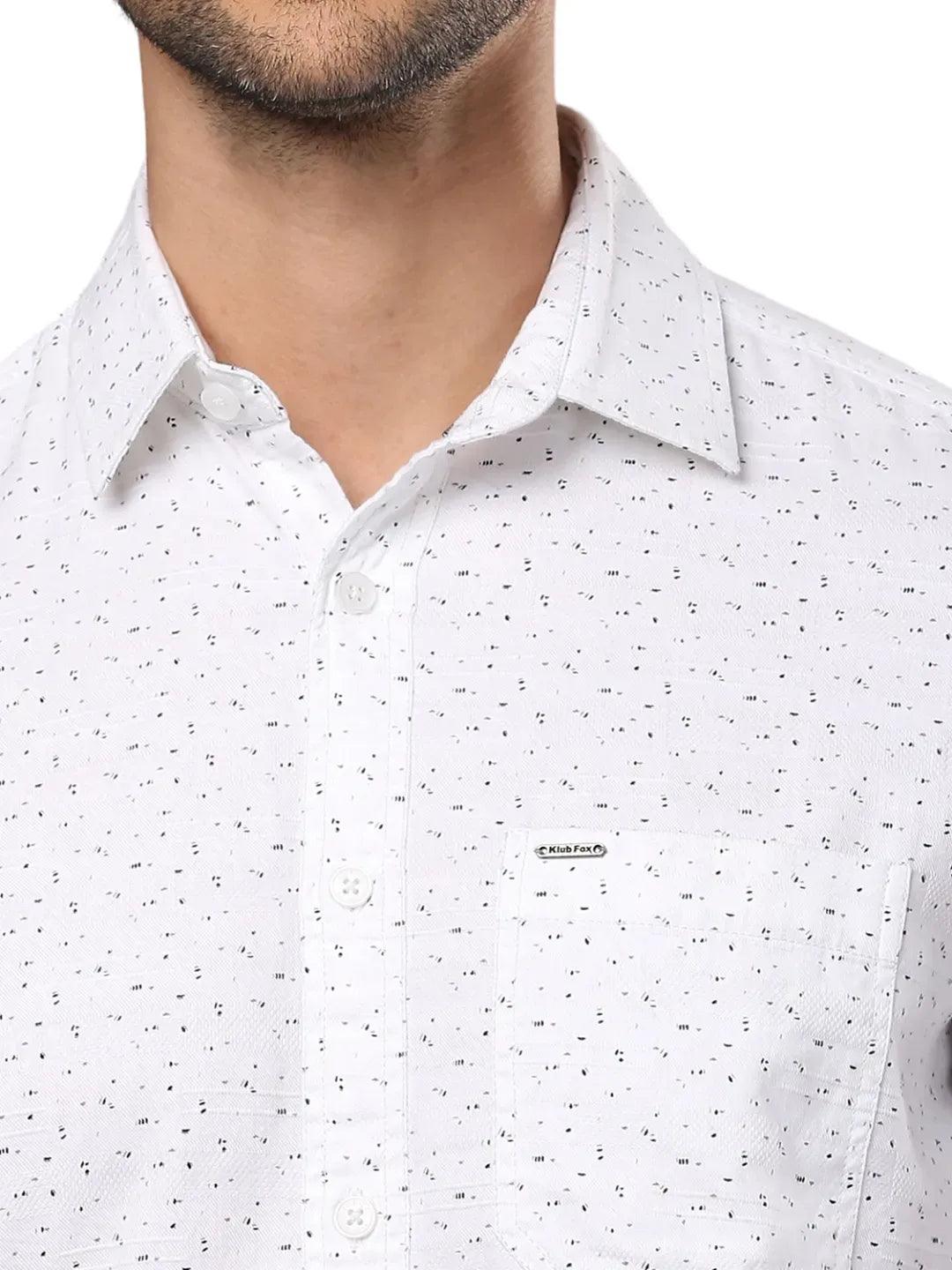 White Printed Shirt - Image 3