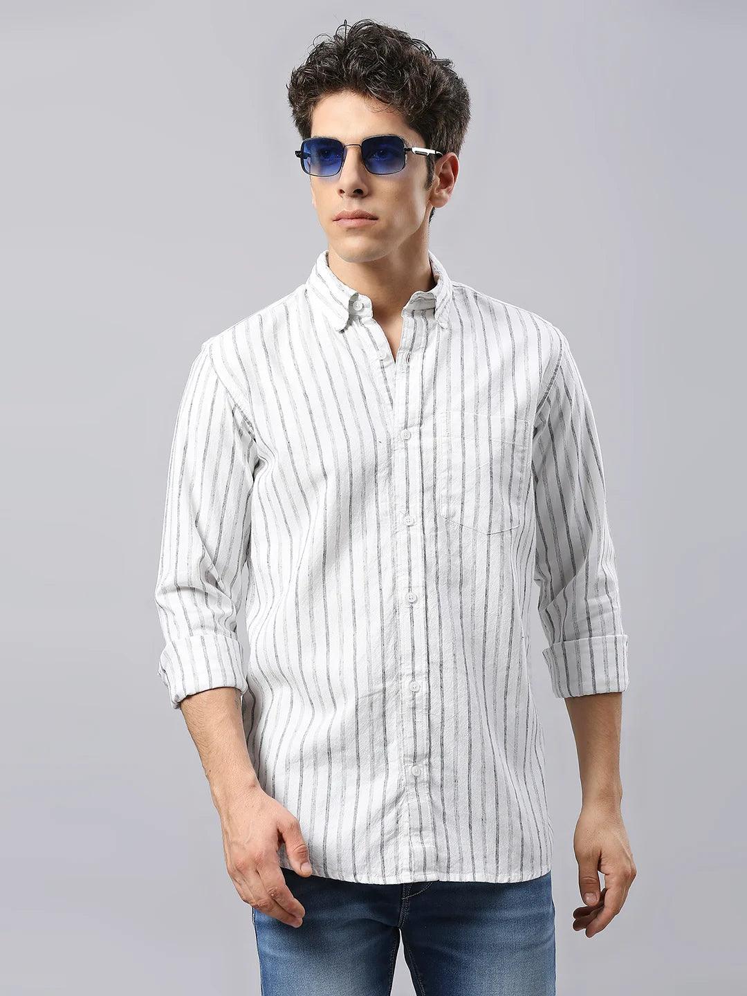White Striped Shirt - Image 6