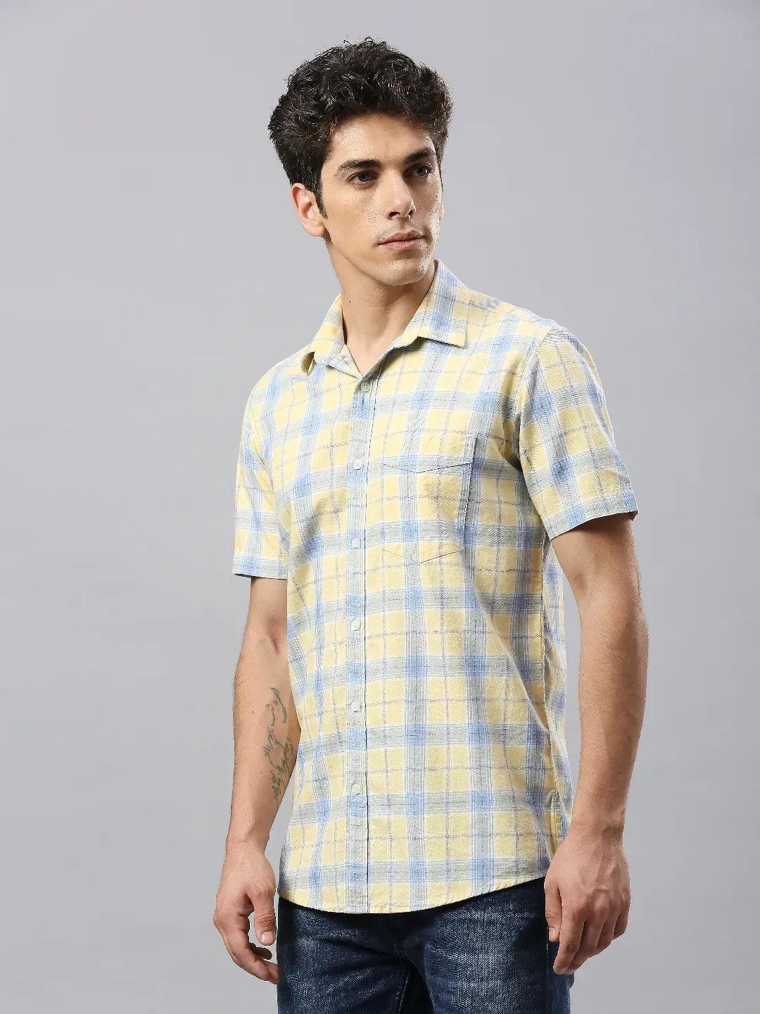 Yellow Checkered Shirt - Image 3