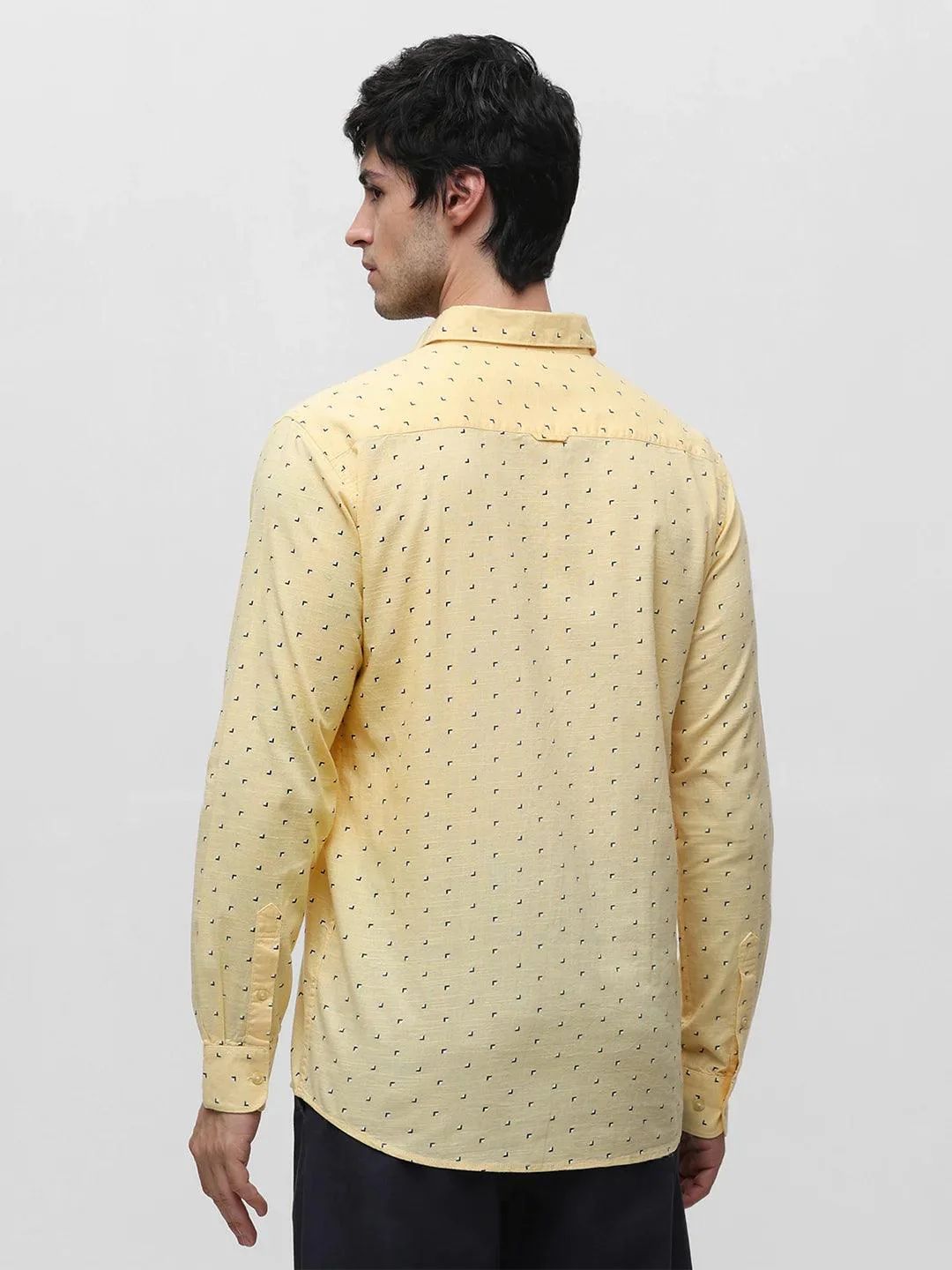 Yellow Printed Shirt - Image 4